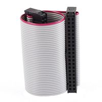 Uxcell IDC Connector Flat Ribbon Cable, F/F, 40 Pins, 2.54 mm Pitch, 4" Length, 3 Pieces