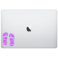Laptop MacBook Sticker Decal - Flip Flops Beach Sun - Skins Stickers