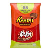 REESE'S and KIT KAT Easter Candy Bulk Variety Mix, Individually Wrapped, Perfect as Easter Basket Stuffers, 85 Count