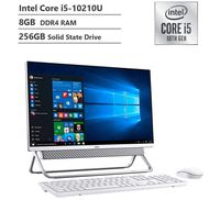 Newest Dell Inspiron 24 5000 All-in-One Desktop 23.8" FHD IPS Touch Display Intel 10th Core i5-10210U, 8GB RAM, 256GB SSD, HDMI, Multi-Card Reader, Wireless-AC, Bluetooth, Win10
