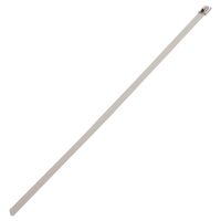 Panduit MLTFC4H-LP316WH MLT Polyester Fully Coated Cable Tie, Heavy, 316 Stainless Steel, 14.3-Inch Length, White (50-Pack)