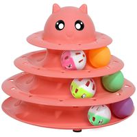 UPSKY Cat Toy Roller Cat Toy Ball Tower Cat Fun 3-Level Tower Ball & Track Indoor Cats Pet Roller Ball Cat Play Super Roller Super Fun PP Material More Durable Stronger
