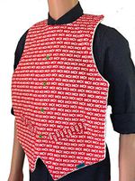Christmas Tuxedo Design Adult Bib