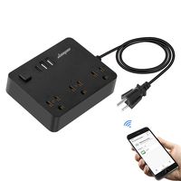 Juoyou Smart WIFI Plug Surge Protector Power Strip,USB & Type-C Quick Charge, 3 AC Jack Outlets,App Control Appliances,Voice Control with Amazon Alexa & Google Home