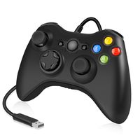 Xbox 360 Controller Wired, WeiCheng Gamepads USB Game Joysticks Wired Gaming Controller for PC Laptop/Windows 7 8 10/Xbox 360/Xbox 360 Slim