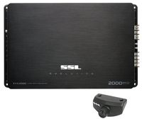 Sound Storm EV2.2000 Evolution 2000 Watt, 2 Channel, 2 to 8 Ohm Stable Class A/B, Full Range, Bridgeable, MOSFET Car Amplifier with Remote Subwoofer Control