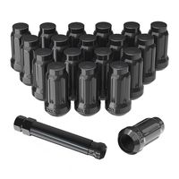 YITAMOTOR Lug Nuts 12x1.5 Acorn, m12x1.5 Closed End Bulge Acorn Wheel Lug Nuts Conical Seat 1.38" Tall Compatible for Acura Ford Honda Mazda Saturn Toyota Buick Mitsubishi with 1 Key