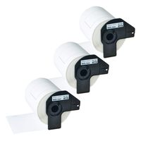 KCMYTONER (3 Rolls,200 Labels per roll) DK-1241 DK1241 Die-Cut Length White Paper Tape Labels 101mm x 152mm(4" x 6") Compatible for Brother P-Touch QL-1050 QL-1050N QL-1060N QL-Series Label Printers