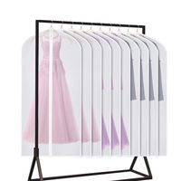 Univivi Garment Bag 60 inch Suit Bag for Storage(Set of 10),Washable Clear Lightweight Garment Bags for Long Dress Dance Costumes Suits Gowns Coats