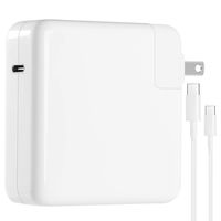 Mac Pro Charger USB C 61W Power Adapter,Mac Thunderbolt Charger,Type C PD Wall Charger,for MacBook Pro/Air 13 inch 2018,HP Spectre,Dell XPS,Matebook,iPad Pro,iPhone,Galaxy and More(61w)