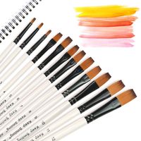 Todoing Paint Brush Set-12 Different Sizes Watercolor Acrylic Painting Brush-Perfect Gift for Artists, Adults & Kids