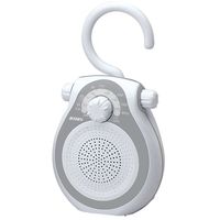 Jensen JWM-120 AM/FM Shower Radio with Splash Resistant Cabinet, Hook Handle and Built In AM/FM Antenna (Discontinued by Manufacturer)