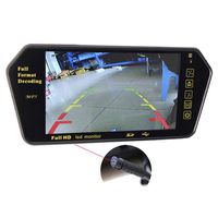 PONPY 7 Inch Color TFT LCD Screen Full HD 800x480 FM USB SD MP5 Bluetooth Car Rear View In-mirror Video Monitor