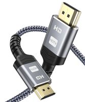 High-Speed HDMI 2.0 Cable 33FT,Highwings High Speed 18Gbps HDMI 2.0 Braided HDMI Cord Compatible 4K HDR,HDCP 2.2,Video 4K UHD 2160p,HD 1080p,3D -Xbox PlayStation PS3 PS4 Blu-ray Netflix LG Samsung ect