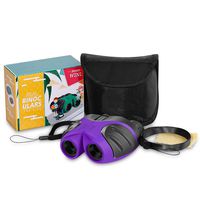 3-8 Year Old Girl, JRD&BS WINL Compact Binoculars for Kids Yard Toys, Best Gift for 4-10 Year Girls to Watching Birds, Telescope Boys Gifts 10 Years Old to Wildife(Purple)