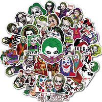 50PCS Joker Waterproof Stickers for Laptop, Hydro Flask,Phone,Car, Skateboard and Travel Case