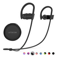 Bluetooth Headphones, LETSCOM Wireless Earbuds IPX7 Waterproof Noise Cancelling Headsets, Richer Bass & HiFi Stereo Sports Earphones 8 Hours Playtime Running Headphones with Travel Case