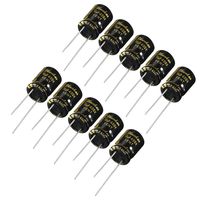 uxcell Aluminum Radial Electrolytic Capacitor with 10uF 400V 105 Celsius Life 2000H 10 x 13 mm Black 10pcs