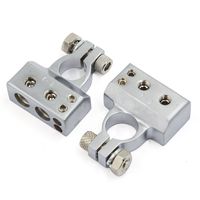 uxcell Truck Car Audio Negative Postive Battery Terminal Clamp 2 8 AWG Pair
