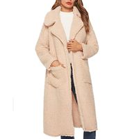 New Style Winter Lady Womens Warm Faux Splice Zipper Coat Jacket Outerwear with Belt