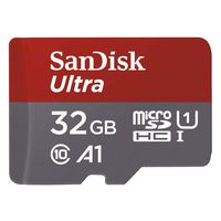 SanDisk Ultra 32GB microSDHC UHS-I card with Adapter - 98MB/s U1 A1 - SDSQUAR-032G-GN6MA