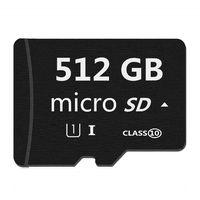 Micro Mini SD Card 512GB, XSSRUN Small Memory Card for Micro Mini SD/XC/HC Class 10 UHS-I High Speed Memory Card for Phone,Tablet and PCs - with Free Adapter