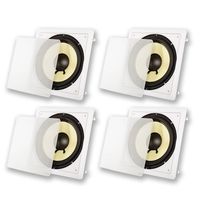 Acoustic Audio HDS10 in Wall 10" Home Theater Passive Subwoofers 4 Speaker Set
