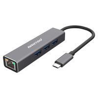 aROTaO USB Type-C to Ethernet Adapter Hub with 3-Port USB 3.0, (Thunderbolt 3)USB C to 3 USB with 1 Gigabit Ethernet Network Hub Compatible for MacBook,MacBook Pro,ChromeBook Pixel, iPad Pro 2018 etc.