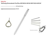 FXDTECH Chromebook Pro and Plus Replacement Touch Stylus S Pen for Samsung Chromebook Pro/Plus XE510C24-K01US XE513C24-K01US Touch Stylus S Pen +Replacement Tips/Nibs Pin (Sliver)