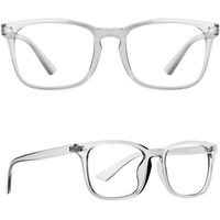 Blue Light Blocking Glasses - Computer Game Glasses Square Eyeglasses Frame, Blue Light Blocker Glasses for Women Men, Anti EyeStrain Headache