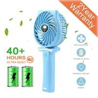 SUN RAIN Mini Handheld Fan, USB Desktop Fan Small Personal Portable Cartoon Mute Portable with USB Rechargeable Battery Powered Cooling Folding Fan (Blue)
