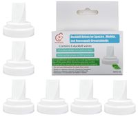 Nenesupply 6 pc Compatible Duckbill Valves for Medela and Spectra S1 Accessories Spectra S2 and Medela Pump in Style Not Original Spectra Pump Parts Replace Spectra Duckbill Valves and Medela Valve