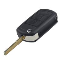For Land Rover Discovery LR3 Range Rover Sport 3 Buttons New Uncut Flip Remote Key Shell Car Case (Just a Empty key shell with uncut blade, No Chips Inside)