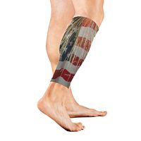 Leg Sleeve American Flag with Firework Calf Sleeves 1 Pair for Men/Women Running/Cycling/Maternity/Travel/Ourdoor Activities