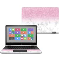 Mightyskins Skin Compatible with Hp Pavilion X360 14" (2017) - Marble Glitz | Protective, Durable, and Unique Vinyl Decal Wrap Cover | Easy to Apply, Remove, and Change Styles | Made in The USA