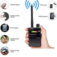 RF Bug Detector,Detect Wide Range Radio GPS Frequency,High Sensitive Wireless Hidden Camera Sweeper (Black)