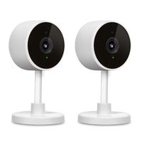 eco4life 1080p HD WiFi Indoor Smart Camera, Security Surveillance Camera with Night Vision, 2-Way Audio,Motion Detection, 2 Pack