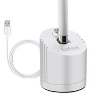 Lefon Dock/Stand Compatible for Apple Pencil with Built-in Charging Cable (5FT), Aluminium Silvery