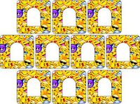 Omnipod Adhesive Patch Precut Emoji Design Adhesive Patches with Split Backing, Easy to Apply x 10 Pack