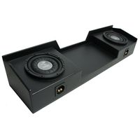 Compatible with 1999-2006 Chevy Silverado Ext Truck Harmony F124 Dual 12" Rhino Coated Sub Box