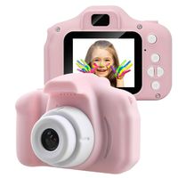 Kids Digital Camera, Children's Camera Mini Digital Cute Camera for Kids High Definition Smart Shooting Video Recording Function Toy Cameras for Children Birthday Gifts Outdoor Play (Pink)