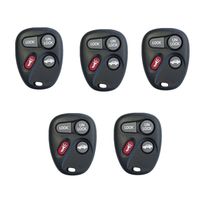 Pack of 5 New 4 Buttons Keyless Entry Remote Key Fob Case Shell replacement fit for Gm Buick Pontiac Chevy Oldsmobile 2000 Cadillac Malibu