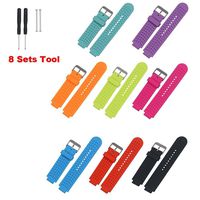 Replacement Bands and Straps Compatible with Garmin Forerunner 735XT 630 620 235 230 220 GPS Running Watch - 8pcs