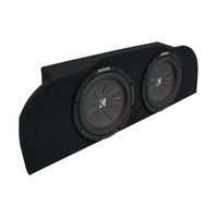 Compatible with 2003-2015 Infiniti G35 Coupe Kicker CompR CWR10 Subwoofer Dual 10" Sub Box Enclosure - Final 2 Ohm