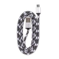 360 Electrical 360401-W6CA8ES QuickLink Braided Micro USB Cable with 6' Cord, White