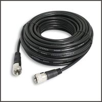 Coax Cable Connector - Coaxial Cable Connector - Antenna Cable - RG8X Coax Connector - Coaxial Cable 50 Ft - RG8X Coaxial Cable - UHF Antenna Cable - Male To Male Cable - 15.2 M - STEREN 205-750
