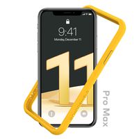 RhinoShield Bumper Case for iPhone 11 Pro Max CrashGuard NX - Shock Absorbent Slim Design Protective Cover 3.5M/11ft Drop Protection - Yellow