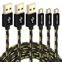 Hi-Mobiler Micro USB Cable Nylon Braided Fast Quick Charger Cable USB to Micro USB 2.0 Android Charging Cord for Samsung Galaxy S7 S6, Note, LG, Nexus, Nokia, PS4, Xbox One Controller (6.6FT/2M)