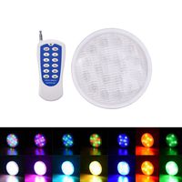 Per Remote Control LED Underwater Lights IP68 Waterproof RGB Colorful Light for Swimming Pool Fountain Aquarium Event Party Wedding-18w