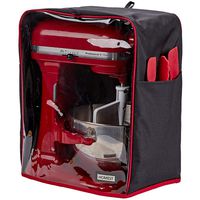 HOMEST Visible Stand Mixer Dust Cover with Pockets Compatible with KitchenAid Bowl Lift 5-8 Quart, Grey (Patent Pending)